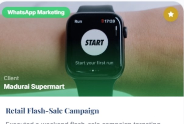 Retail flash sale campaign