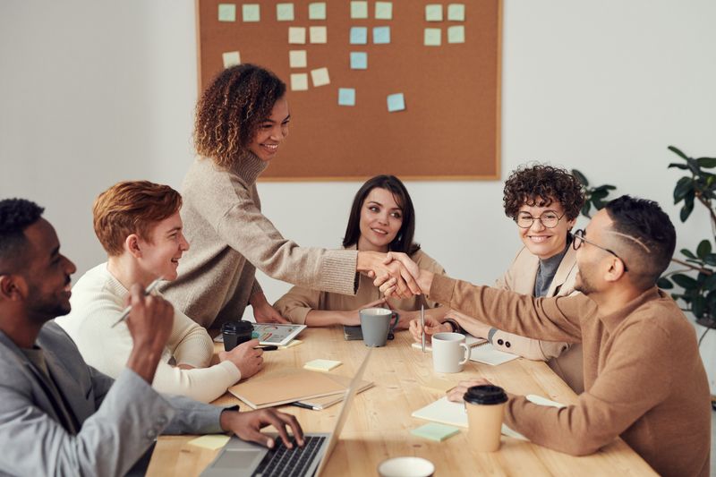 Business team collaborating in a meeting